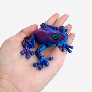 Vente Flash : Jouets Grenouille Imprimés en 3D, Grenouilles Rotatives avec Articulations Mobiles, Figurines d'Action, Cadeaux pour Adultes, Jouets Anti-Stress pour l'Autisme et le TDAH - Product Image 1