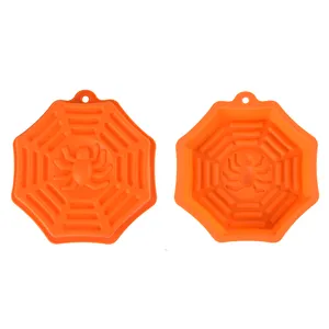 Popular Halloween pumpkin shape Baked Popsicle Stick Candy Cookie Cake pumpkin chocolate Candle Pumpkin silicone mold