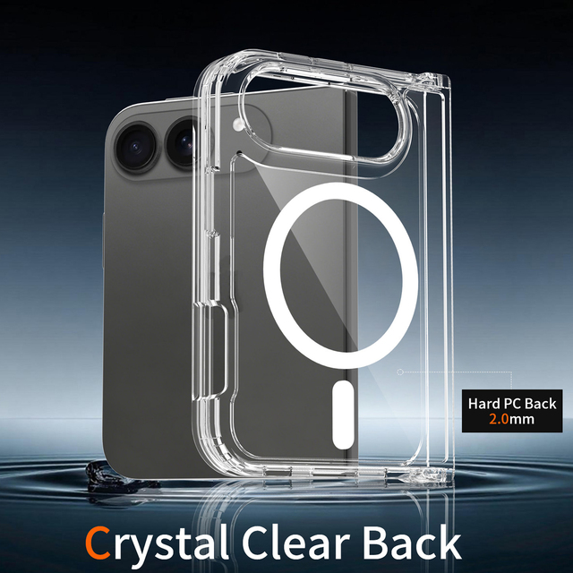 OEM NEW Magnetic Phone Case For iPhone 18 Fold, Shockproof Soft TPU Bumper Cover, Full Body Protective Foldable Phone Shell