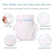 Pañales Desechables Orgánicos de Algodón con Hierbas para Bebés, con Cinta Mágica Antifugas, Suaves y Transpirables, Bajo MOQ, Muestra Gratis, Venta al Por Mayor