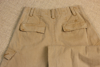 Pantalon cargo pour femme en denim respirant, déchiré et délavé, kaki, à jambes larges, multi-poches, style tactique, pour l'été