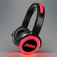 Casque hi-fi à 3 canaux pour Kit Disco silencieux, casque de fête silencieux avec métal Durable et bandeau lumineux LED
