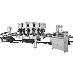 Máquina de Moldeo por Inyección y Unión de Suelas de PVC Rotativa Automática de Tres Colores Tipo DIP - Product Image 1