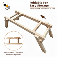 Support de ruche britannique OEM, support de ruche surélevé stable avec boulons en acier inoxydable, fournisseur pour apiculteurs