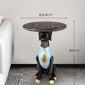 Mesa Auxiliar Grande para Sala <span class=keywords><strong>de</strong></span> Estar con Diseño <span class=keywords><strong>de</strong></span> Bulldog, Mesa <span class=keywords><strong>de</strong></span> Centro con Bandeja para Perros, Mesa <span class=keywords><strong>de</strong></span> Café <span class=keywords><strong>de</strong></span> Resina con Diseño <span class=keywords><strong>de</strong></span> Perro - Product Image 2