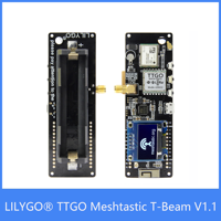 TTGO Meshtastic T-Beam V1.1 ESP32 433/868/915/923Mhz WiFi BLE Lora ESP32 GPS NEO-6M Sma18650 Support de batterie avec OLED