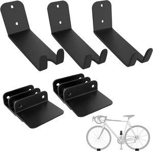 <span class=keywords><strong>Support</strong></span> <span class=keywords><strong>mural</strong></span> pour pédale de vélo, <span class=keywords><strong>support</strong></span> de vélo horizontal robuste pour mur de garage, présentoir de vélo pour la maison pouvant contenir jusqu'à 70lb - Product Image 4