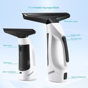 Nettoyeur de vitres sans fil avec batterie au lithium amovible, rechargeable, avec pulvérisateur et chiffon en microfibre - Product Image 6
