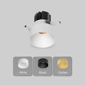 XRZLux Semi LED COB Downlight 10W tavan Spot alüminyum gömme LED Spot işık yuvarlak yarı-gömme aydınlatma AC110V-240V