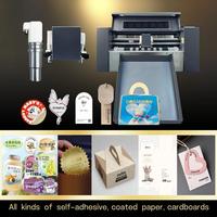 Plotter de corte de etiquetas adhesivas A3, cortadora de cajas de regalo, máquina de hendido con rueda, motor servo sin escobillas, mezcla y corte de códigos QR
