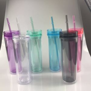 cheap unique tumbler cups double wall white 16 oz acrylic reusable coffee in bulk tumbler cups - Product Image 4