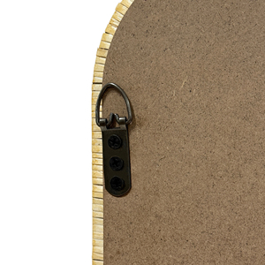 Natural Rattan <b>Arched</b> Wall Mirror 39x26x1.2 Inches Decorative Home Interior - Product Image 5