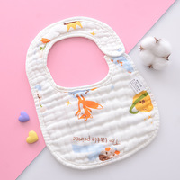 Bavoir bébé de haute qualité en coton avec motif de dessin animé personnalisé