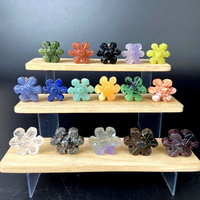 Ornements en pierre brute de cristal sculptée en forme de cube, animaux en cristal transfrontaliers, divers styles, pour la maison et le bureau, vendus individuellement