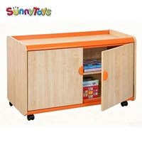 Nouvelle étagère en bois réglable pour mobilier de maternelle, de bonne qualité
