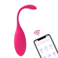 Ferngesteuerter Vibrator für App-Steuerung Kabelloser Fernbedienungs-Vibrator für Frauen Tragbares Flirt-Vibrator SM-Spielzeug Leiser Elektrischer Vibrator