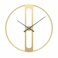 Modern Dekorasi Nordic Emas Logam Bulat Jam Dinding Diameter 50Cm