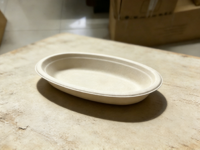 Conteneur alimentaire rond en bagasse de 800 ml - teanhe CH001, idéal pour les fêtes modernes