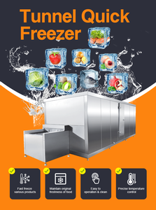 Congelador de túnel IQF de explosión continua de alta calidad, congelador rápido fluidizado Individual, máquina de alimentos congelados instantáneos para restaurante - Product Image 6