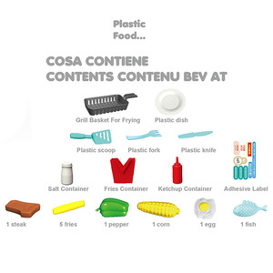 Hot bán đa chức năng bếp cảm ứng đồ chơi nhà bếp với ánh sáng màu thực phẩm thay đổi DIY đồ dùng nhà bếp Bộ đồ chơi - Product Image 5