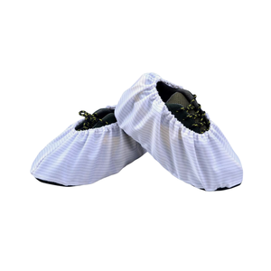 Couvre-chaussures <span class=keywords><strong>de</strong></span> salle blanche ESD en fibre <span class=keywords><strong>de</strong></span> carbone polyester réutilisables et lavables avec semelle antidérapante - Product Image 2