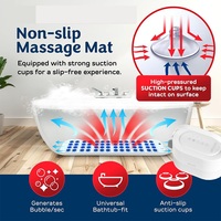 Machine à bulles de bain SPA Pompe à air Masseur avec chauffage et contrôle à 6 vitesses pour la détente en vacances Cadeau et séances de spa à domicile