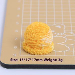 Sculpture miniature 3D en résine boule <span class=keywords><strong>de</strong></span> <span class=keywords><strong>glace</strong></span> colorée pour enfants pour accessoires <span class=keywords><strong>de</strong></span> cheveux décorations <span class=keywords><strong>de</strong></span> bricolage - Product Image 6