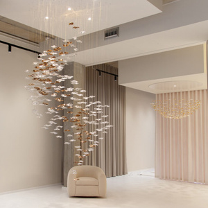 Lustre <span class=keywords><strong>en</strong></span> verre soufflé à la main <span class=keywords><strong>en</strong></span> forme <span class=keywords><strong>d</strong></span>'<span class=keywords><strong>oiseau</strong></span>, luminaire suspendu LED <span class=keywords><strong>en</strong></span> cristal, personnalisable, garantie 1 an, <span class=keywords><strong>d</strong></span>écoration pour hôtel, mariage, maison - Product Image 4