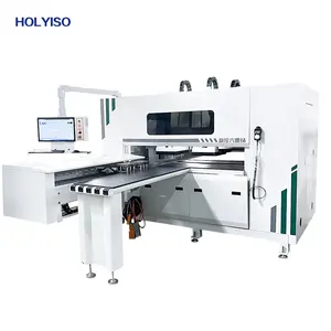 HOLYISO KIS-1200 profesyonel ahşap altı tarafı cnc çok sıkıcı matkap makinesi otomatik 6 yan delik delme ağaç işleme makinesi