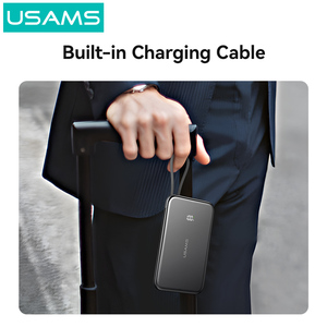 แบตเตอรี่สำรองไร้สาย USAMS CD227 สำหรับโทรศัพท์แอนดรอยด์ แบตเตอรี่สำรองแม่เหล็ก 10000mah สำหรับ <span class=keywords><strong>iPhone</strong></span> 16 15 <span class=keywords><strong>14</strong></span> 13 Pro Max - Product Image 3