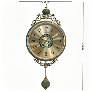 Horloge murale à <span class=keywords><strong>pendule</strong></span> de luxe, design décoratif pour la maison, motif numérique, fonctionne sur piles, pour une utilisation en <span class=keywords><strong>cuisine</strong></span> - Product Image 6
