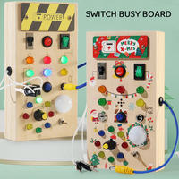 Montessori Style Circuit Occupé Conseil Nouveaux Jouets Éducatifs En Bois avec Feutre De Noël Apprentissage Sensoriel pour Enfants
