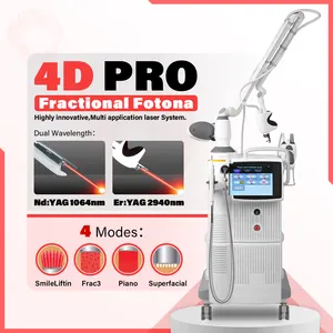 2940Nm Er Yag 1064Nm Nd Laser Co2 Fractional Skin Tightening Machine Vertical Multifunctional Fractional CO2 Laser Machine