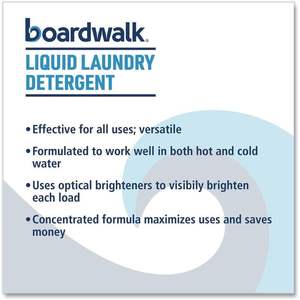 Detergente Líquido para Ropa Boardwalk BWK4851, 1 Galón, Aroma Fresco y Limpio, Fragancias Florales de Jazmín y Limón para Lavado de Ropa - 4/Caja - Product Image 3