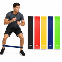 Juego de Bandas de Resistencia con Logotipo Personalizado, 5 Niveles, Bandas de Látex para Ejercicios de Fitness, Yoga, Gimnasio, Proveedor Mayorista