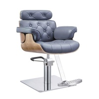 Master Barber Chair Rolling Swivel Styling Muebles de corte de pelo para salones Spas Escuelas Hoteles con función de masaje