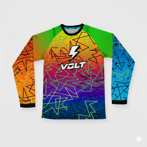 Jersey sepak bola cetakan Transfer sublimasi kustom pakaian jalanan anak muda bermotif DTG Jersey sepak bola lengan panjang untuk pria - Product Image 2