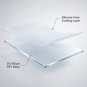 Adesivo Conduttivo su <span class=keywords><strong>Film</strong></span> Protettivo Trasparente in PET Senza Silicone 25-50μm 1-10g - Product Image 2
