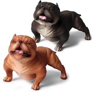 Yxs simulación estática sólido animal salvaje modelo <span class=keywords><strong>American</strong></span> <span class=keywords><strong>Bully</strong></span> Social Dog mascota perro juguete para niños - Product Image 5