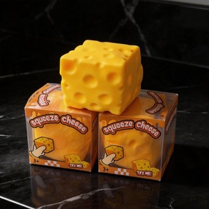 Juguete Antiestrés de TPR con Forma de Queso, de Subida Lenta, para Niños y Adultos, Marca Smartcare - Product Image 1
