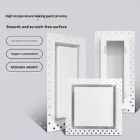 Sortie d'air rectangulaire respirante en aluminium gris pré-intégrée pour salle de bain, nouvelle sortie d'air centrale pour climatiseur
