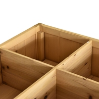 Plateau de jardin en bois surélevé avec jambes, pour plantes, fleurs, plantes, Kit en bois, 8 grilles
