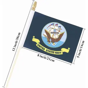 Cờ Vẫy Tay Mini Polyester In Hai Mặt 14X21Cm Họa Tiết Tùy Chỉnh Nhiều Màu Quốc Gia Bền Giá Rẻ - Product Image 3