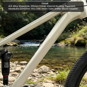 Vélo de montagne Dirt Jump de 26 pouces, cadre en alliage d'aluminium à suspension intégrale, vélo de style Slopestyle MTB avec frein à disque hydraulique - Product Image 6
