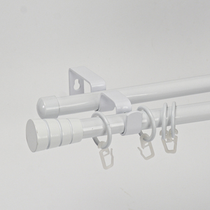 <span class=keywords><strong>Tringle</strong></span> pour <span class=keywords><strong>rideau</strong></span> Double ajustable finition en aluminium, accessoire de salon, jeu européen Simple, nouveauté, 2020 - Product Image 5