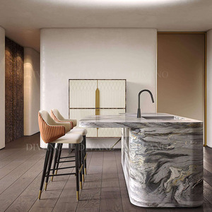 Luxury Design Stainless Steel Leather <b>High</b> Bar <b>Stool</b> Chair Armrest Gold Metal Leg Bar <b>Stool</b> Chairs CC-BC-01-Diva <b>Stool</b> H-L Gold - Product Image 3