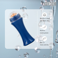 Rouleau de massage facial portable en pierre volcanique, outil transfrontalier absorbant l'excès de sébum pour la beauté et les soins personnels