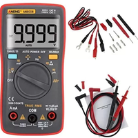 AN8008 Multimeter Digital 9999 Counts True RMS 9.999A Pengukuran Arus Tinggi dan Arus Rendah