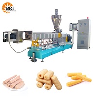 Machine de production de snacks soufflés à double vis entièrement automatique, ligne de production de snacks fourrés, extrudeuse de snacks, fournisseurs de produits alimentaires