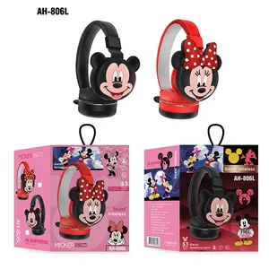 2024 AH806L Minnie Mickey Maus kabelloses Headset Mario Bros. Kids Headphone niedlicher Cartoon BT Headphones für Kinder Mädchen
